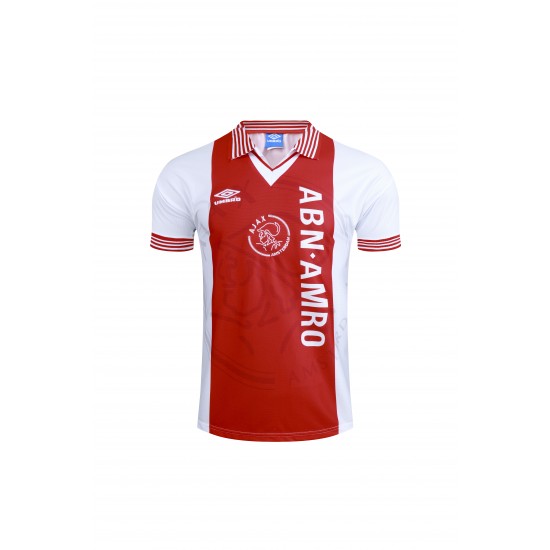 Camisola AFC Ajax Retro Equipamento Primeiro 1994-1995 Manga Curta